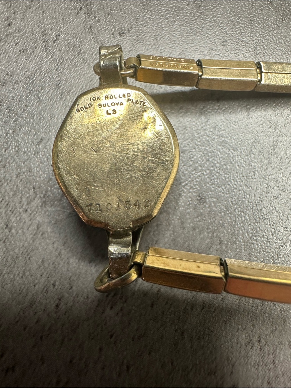 Vintage Bulova Ladies Watch 10K Rolled Gold Plate. Art Deco –FOR PARTS/REPAIR - Picture 5 of 6